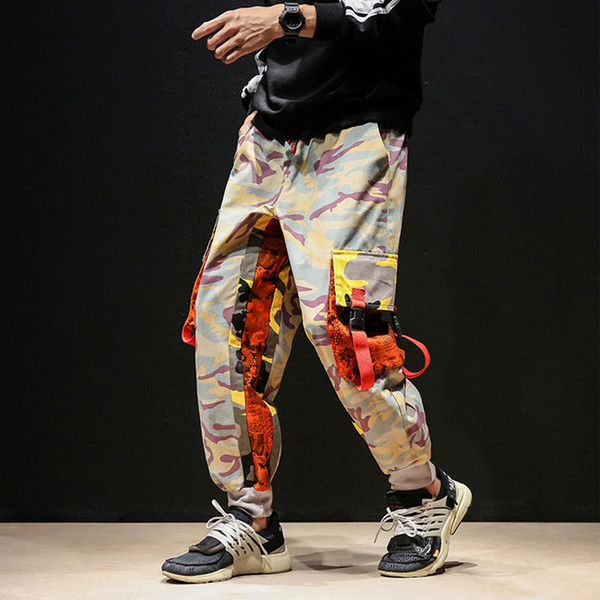 High Street Hiphop Casual Camouflage Pants Men Fashion Loose Harem Pant Dancing Clothing Male Jogger Trousers Sweatpant Overalls