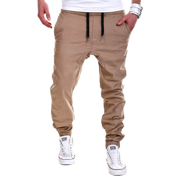 Wholesale-Casual Men Pants Unique Pocket Hip Hop Harem Pants 2016 Brand Male Trousers Solid Pants Sweatpants Plus Size XXXL harajuku H1