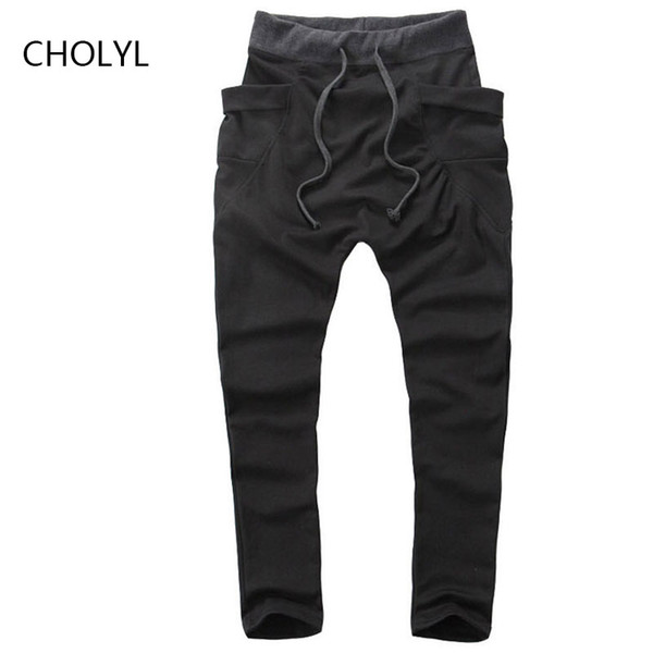 Wholesale- Mens Joggers 2017 Pantalon Homme Men Pants Mallas Hombre Large pockets Sweatpants Jogger Pantalones XXL CHOLYL CHOLYL