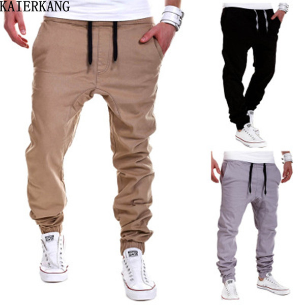 2018 summer man pants brand men's trousers, casual pants sweatpants solid jogger boudoir pure color sweatpants M - 3 xl