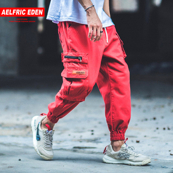 Aelfric Eden Man Jogger Camouflage Side Pockets Loose Style Men's Sweatpants Fashion 2018 High Street Casual Pants 4 Colors B040