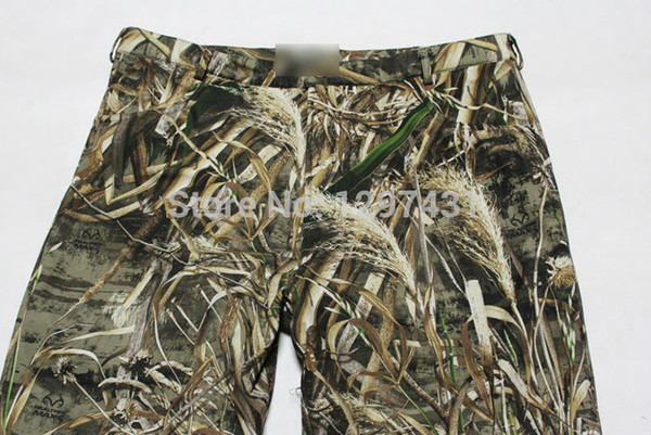 Wholesale-New Arrival Bionic Camouflage Hunting Pants Realtree Men Outdoor Clothing Waterproof Breathable Trousers