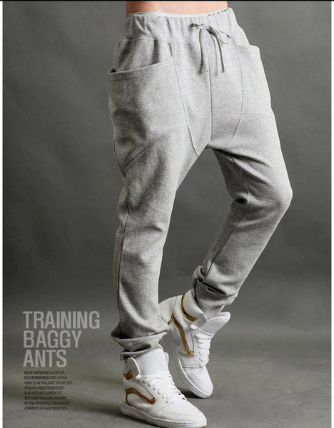 Wholesale-Boys hip hop pants trapered sweatpants hogging pants punk pants hip hop dance harem slacks training sport pants 