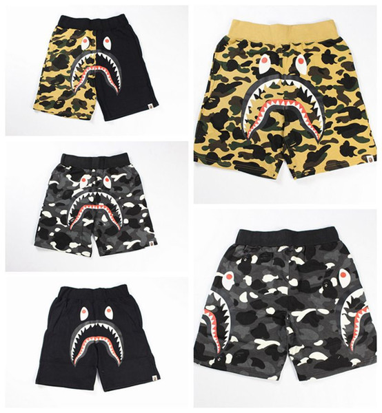Teenager Outdoor Hip-hop Fashion Short Pants Mens Shark Head Camouflage Youth Casual Shorts Panties Pants In The Pants Sizes M-2XL