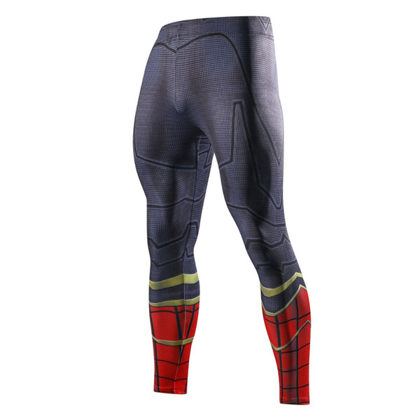 The latest autumn sports bodysuit combo marvel's men's leggings 3D printed compression trendy men's long Johns