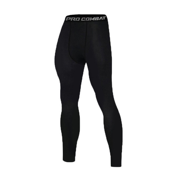 Compression pants men tight leggings thin elastic bottom solid color underpants