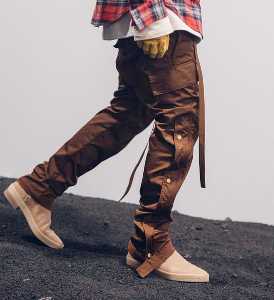 VFIVE UNFOUR high street 2019 Drawstring Pocket Cargo Joggers Harem Pants Men Hip Hop Casual Baggy Pants Streetwear Male Fashion Trousers