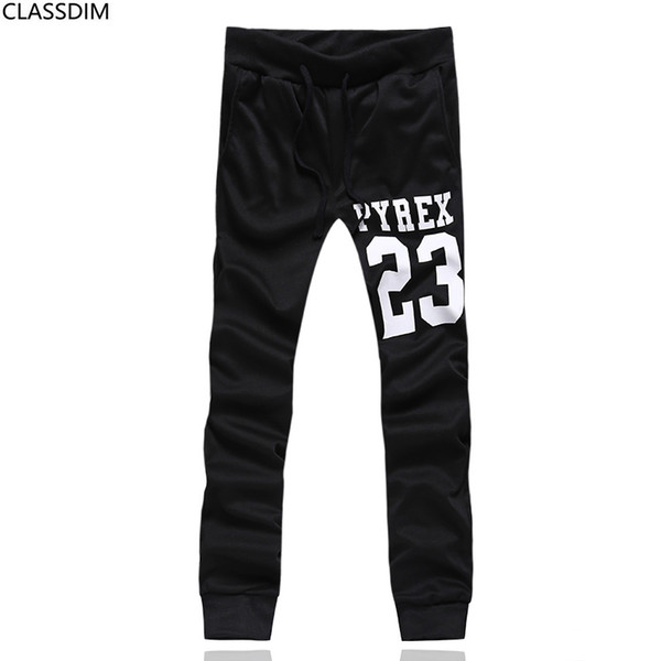 Men's solid color sports casual pants Men 