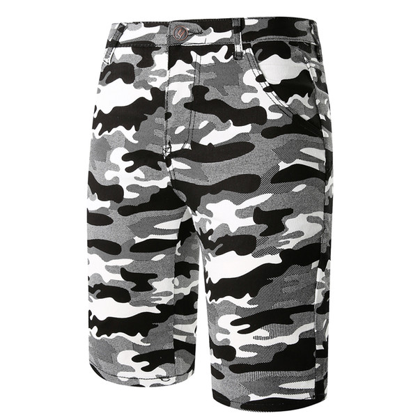 Men's Summer Camouflage Casual Shorts Teen Skinny Fashion Straight Casual Pants Men's Brand Casual Pants Free shipping Size 28-34