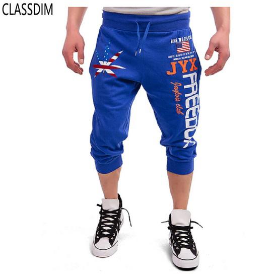 Men's Relaxed And Comfortable Fashion Trousers Maple Leaf American Flag Digital Printing knee pants 5 Colors Size M-2XL