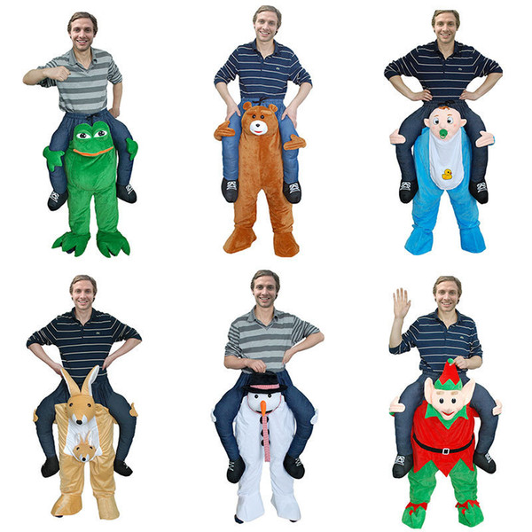 Animals Carrying Man's Pants Oktoberfest Funny Entertainment Pants Spoofed Cartoon Doll Teddy Bear Pants Fashion Party Prop Costume