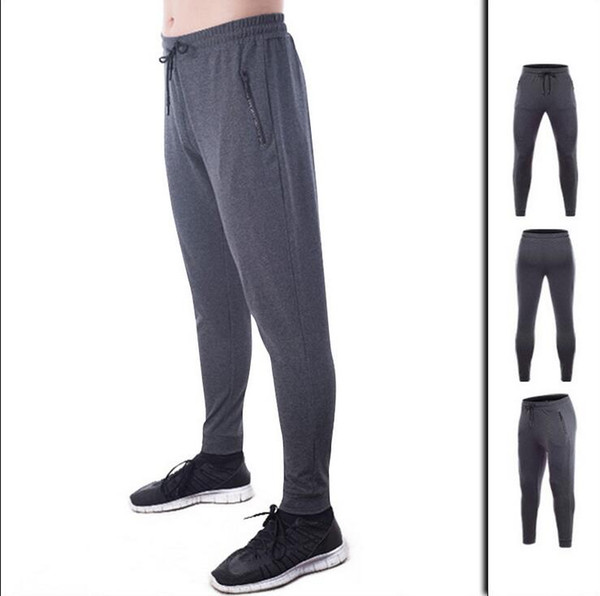 Men's Fitness Basketball Training Breathable Skinny Sweatpants Sweat absorption Fast drying Anti-fade Men Pants Asian Size S-3XL