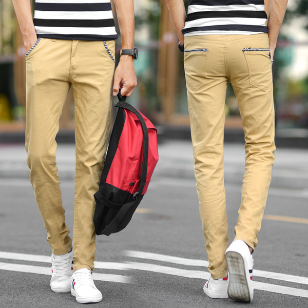 E-BAIHUI Mens Pants 2019 Business Casual Pants Slim Male Trousers Man Thin Long Straight Fashion Pants Men Plus Size 38 L011