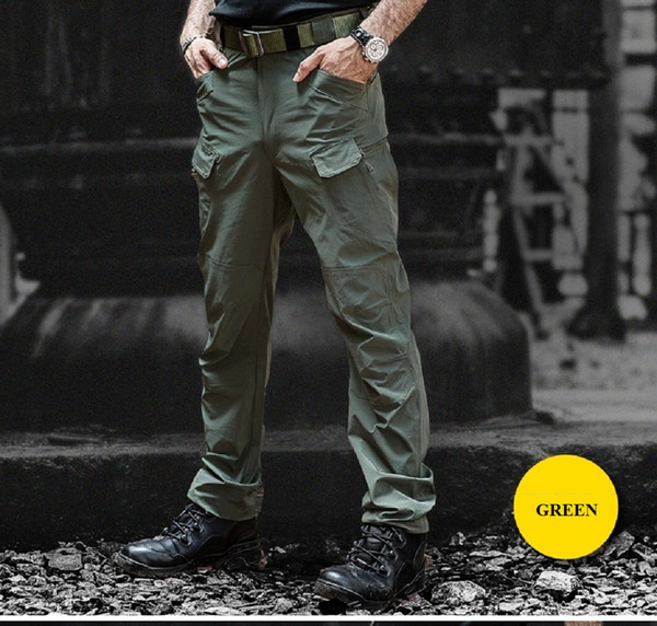 Shanghai Story IX7 Gear Military Urban Tactical Pants Men Spring Cotton SWAT Army Cargo Pants Casual Pockets Police Soldier Combat Trouser