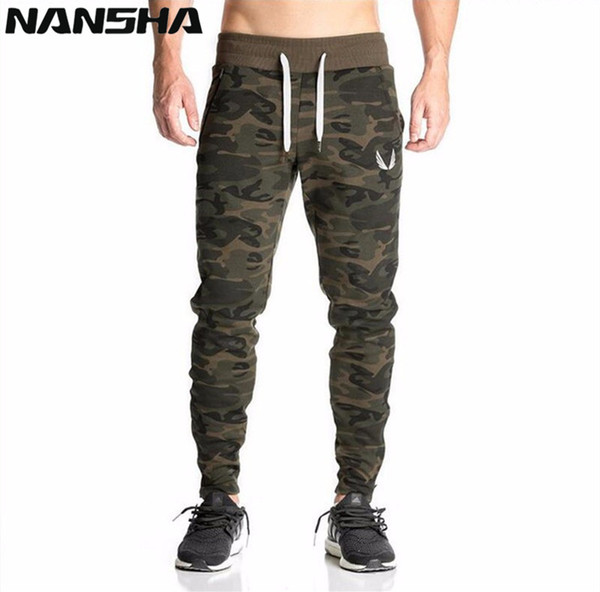 2018 Autumn New Gyms Mens Joggers Pants Fitness Casual Fashion Brand Camo Sweatpants Bottom Pants Men Casual Long