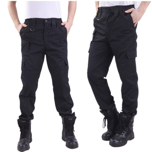 Style Cargo Pant Men Security Work Pantalones Thin Black Tactical Pants SWAT Clothes Army Overalls Casual Trouser