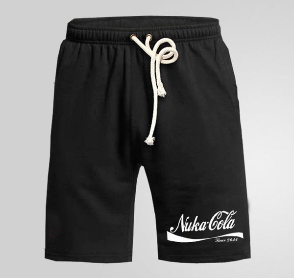 Game Fallout 4 pipboy Nuka cola Shorts Summer Casual Cotton Shorts For Men Elastic Waist M-2XL