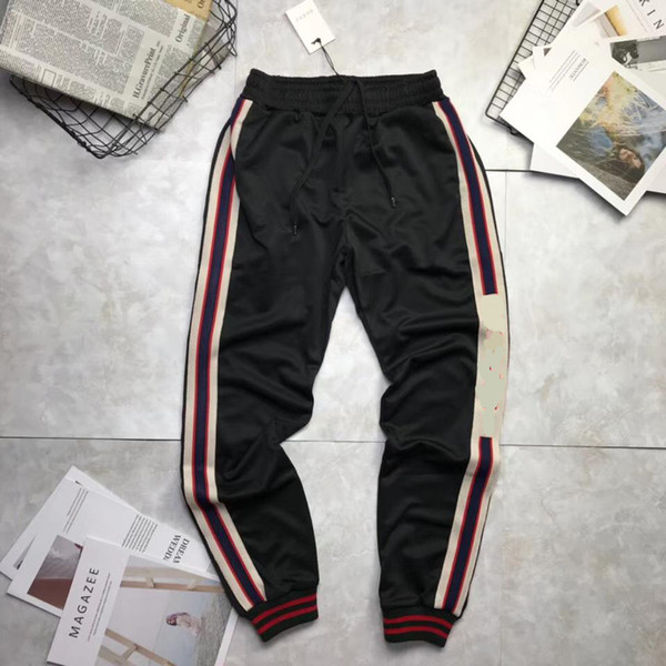 2019 Luxury Tracksuit Bottoms Mens Pants Sweatpants Mens Joggers Brand letter Print Pants Gyms Clothing Plus Size