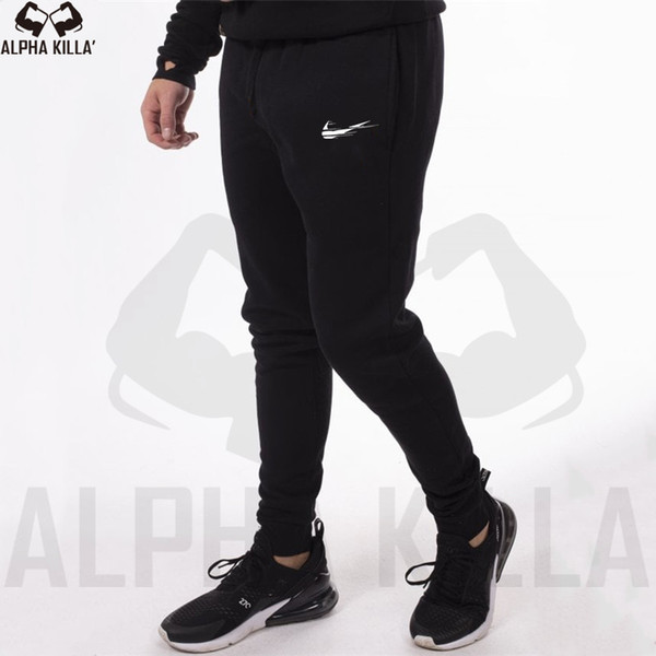 New Men Joggers Brand Male Trousers fashion Casual Pants Sweatpants Men Gym Muscle Cotton Fitness Workout hip hop Elastic Pants