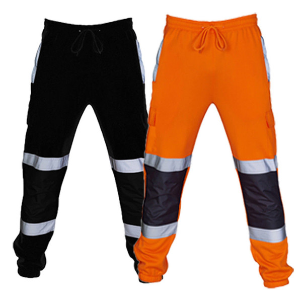 Autumn New Mens Casual Reflective Pants Long Trousers Casual Workout Joggers Pants Sweatpants Streetwear Fashion Plus Size