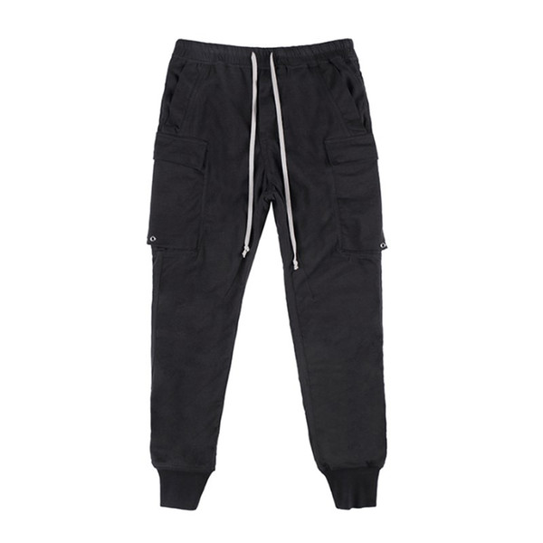 street Parkour style Slim persional high top new cotton double pocket plain shell explosion models casual long pants