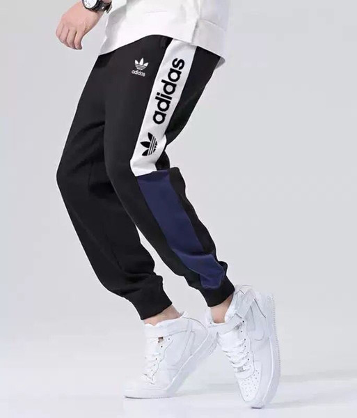 New Fashion Brand Pants For Mens Track Pants joggers With AD Letters Spring Men Sweatpants Drawstring Stretchy Joggers Clothing Wholesale