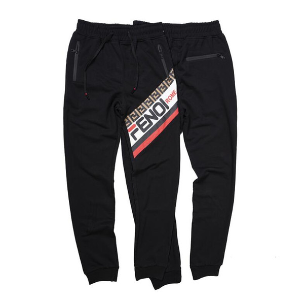 2019 Fashion Brand Track Pants For Mens Sweatpants With Letters Spring Men Joggers Drawstring Long Pants Mens Clothing M-2XL Wholesale