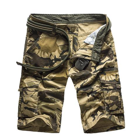 Camouflage Cargo Shorts Men New Mens Casual Shorts Male Loose Work Shorts Man Military Short Pants Plus Size