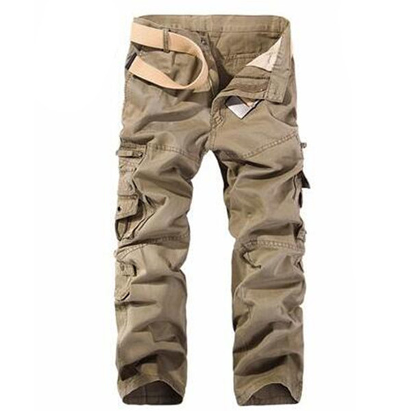 Europe Tactical Cargo Pants Spring New 2018 Male Trousers Multi-pockets Work trousers overalls men's cotton Clothing Hot