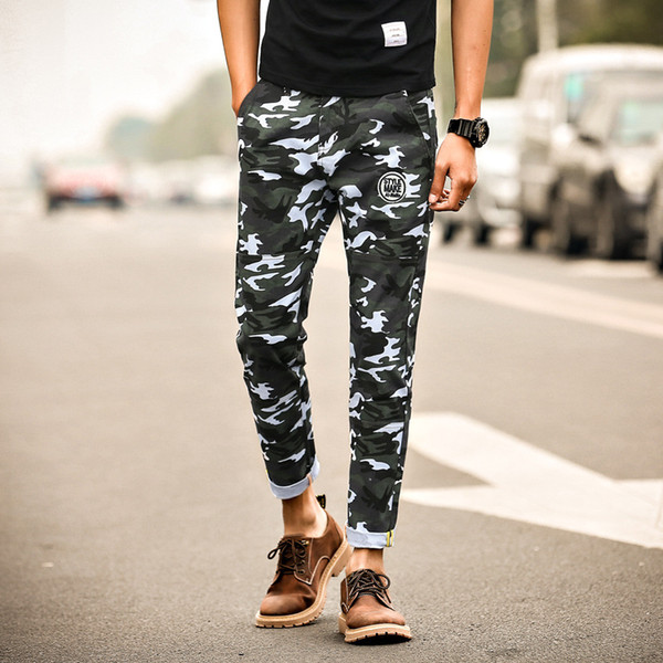 Mens Jogger Pencil Pants Cotton Harem Pants Men Camouflage Military Loose Comfortable Cargo Trousers Camo Jogger