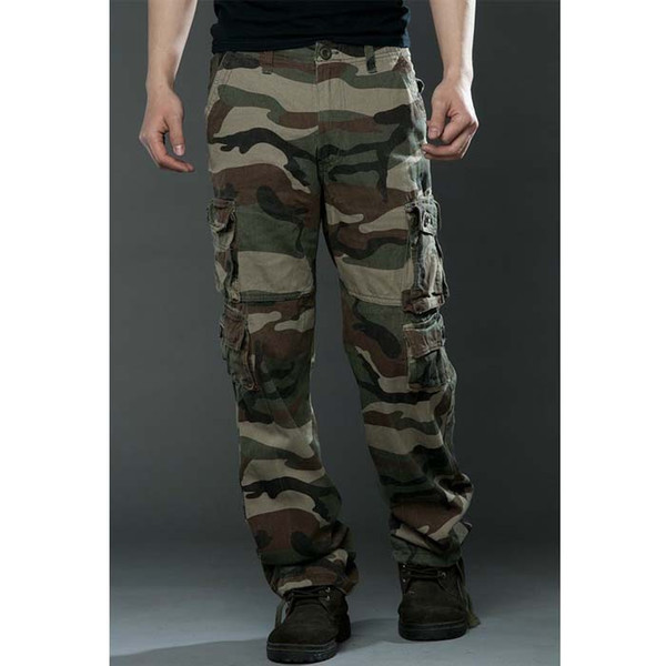 Men's Cargo Pants Casual Mens Pant Multi Pocket Military Overall Men Outdoors High Quality Long Trousers Plus Size