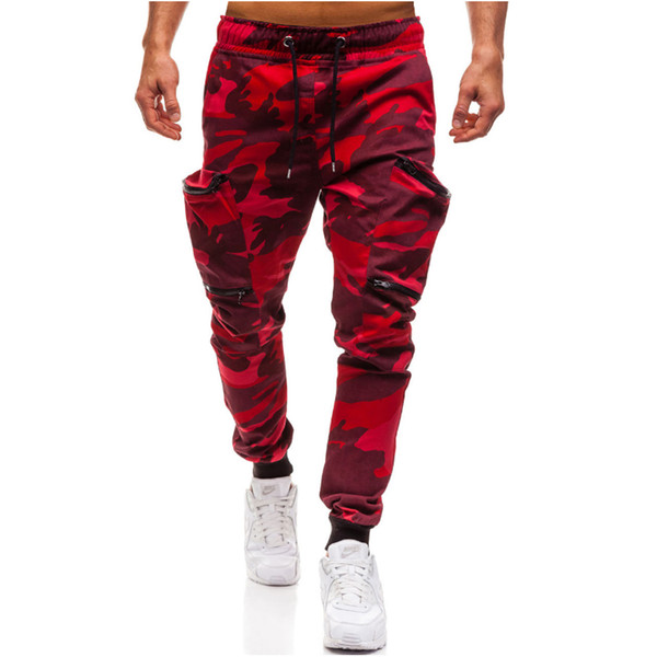 Men Joggers 2018 Casual Pants Men Brand Clothing Autumn Multi-Pocket Camouflage Pants Elastic Male Trousers Mens Joggers 3XL