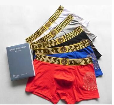 New Versace explosion models approved men's underwear six colors M L XL 2XL male pants sexy underwear fashion underwear