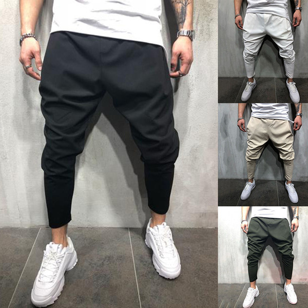 Huation Fashion Men Joggers Pencil Sweatpants Sportswear Fitness Track Pants Hip Hop Cool Streetwear Pants pantalon hombre