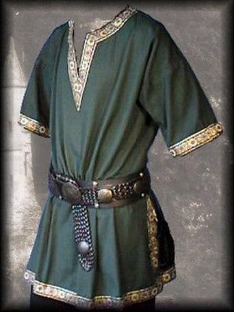 Medieval Renaissance Nobleman Tunic Viking Saxon LARP SCA Aristocrat Chevalier Knight Cosplay Costume without Waistbelt Tops