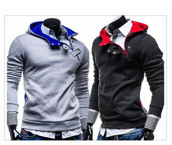 Free 2015 fashion korea style long sleeve men smart statement hoodie