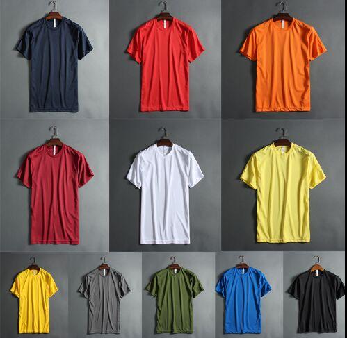 Euro sizes Short-sleeved shirt Men's Sports Dried Clothes 51 Shop Half-sleeve Casual Pure-color Hundred Sets of Slim Shirts