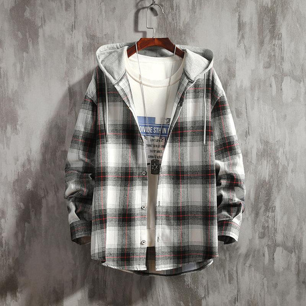 Fall 2019 New Cement Wall Original Large Size Men's Leisure Loose Chequered Shirt Medusa Shirt Men's Designer Shirt