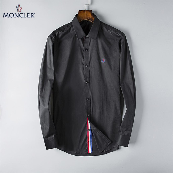 2018 Fall Winter Collection Medusa Business Casual Men's Long Sleeve Shirt Lapel Flower Wave Button Stripe Graffiti Fashion Style 15