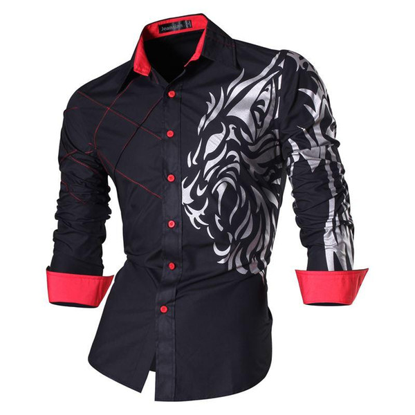 Spring Autumn Features Shirts Men Casual Jeans Shirt New Arrival Long Sleeve Casual Slim Fit Male Shirts Z030