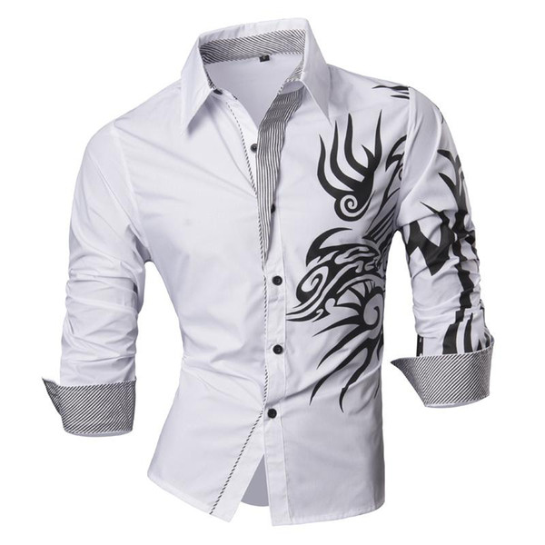 Spring Autumn Features Shirts Men Casual Jeans Shirt New Arrival Long Sleeve Casual Slim Fit Male Shirts Z001