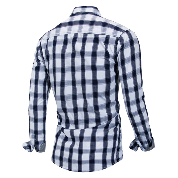 Mens Tops Cardigan Men's Shirts Long Sleeve Shirt Casual Tees Cheaper Plaid Plus Size Wholesale Clothing