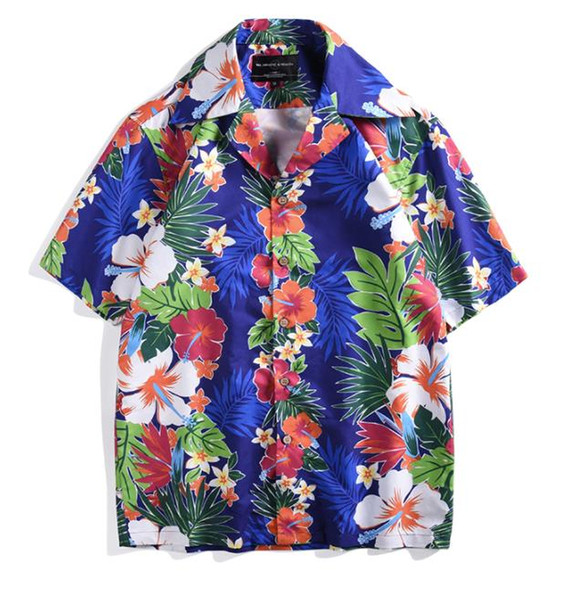 Best version new Fashion hiphop justin bieber Streetwear Flowers Rhude Shirt Men Women kanye west Short-Sleeved Shirt tee