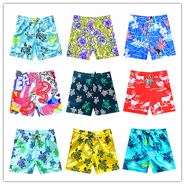 2019 Brand Vilebre Men Beach Board Shorts Swimwear Men Quick Dry Bermuda Mens Bathing Shorts Sexy Mermaid Elk Swimshort M-XXXL