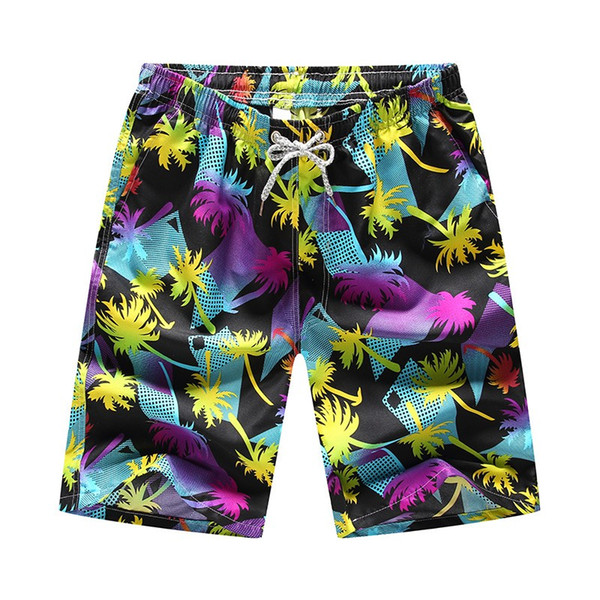 Men's Beach Short Soft Sport Pants Swimming Trunk Fashion Casual Wide Printed Beach Casual Short Trouser Shorts Pants Easter