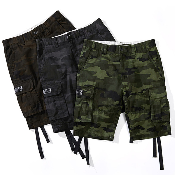 Plus Size Summer Camouflage Cargo Shorts Men Print Hot Sale Cotton Casual Fashion Short Pants Pockets Shorts Men Brand Clothing