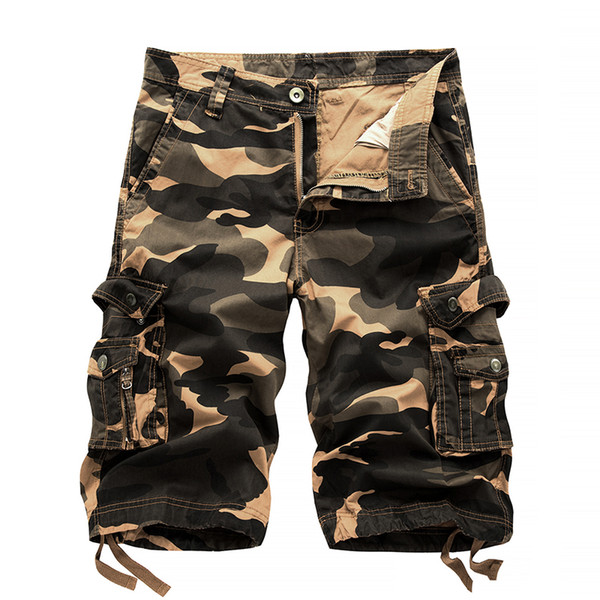 2018 Cargo Shorts Men Hot Sale Casual Camouflage Summer Outwear Brand Clothing Coon Quality Fashion Army Work Shorts Men 29-40