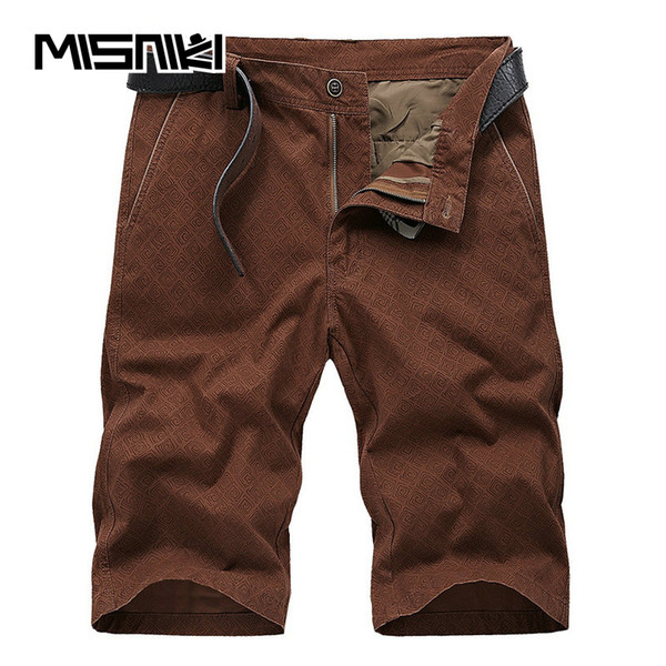 MISNIKI 2018 Fashion Design Cotton Shorts For Men Cargo Shorts Homme Straight Male Homme AXP54