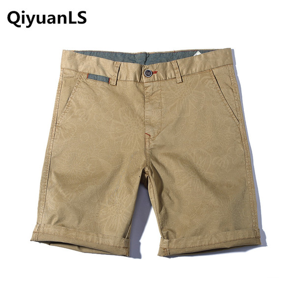 QiyuanLS New Shorts Men Summer Hot Sale Beach Shorts Homme Casual Style Loose Cotton Fashion 2018 Brand Clothing Cargo