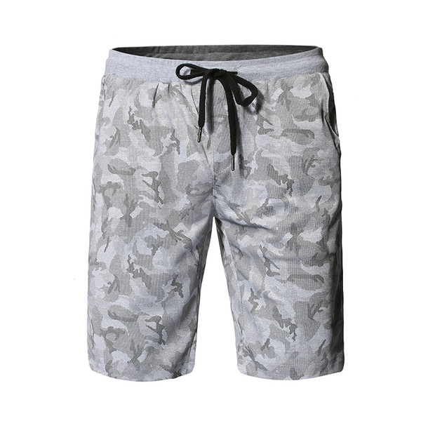 Beach Shorts Men 2019 New Elastic Waist Casual Men Cargo Shorts Camouflage Comfortable Morning Run Sweatpants